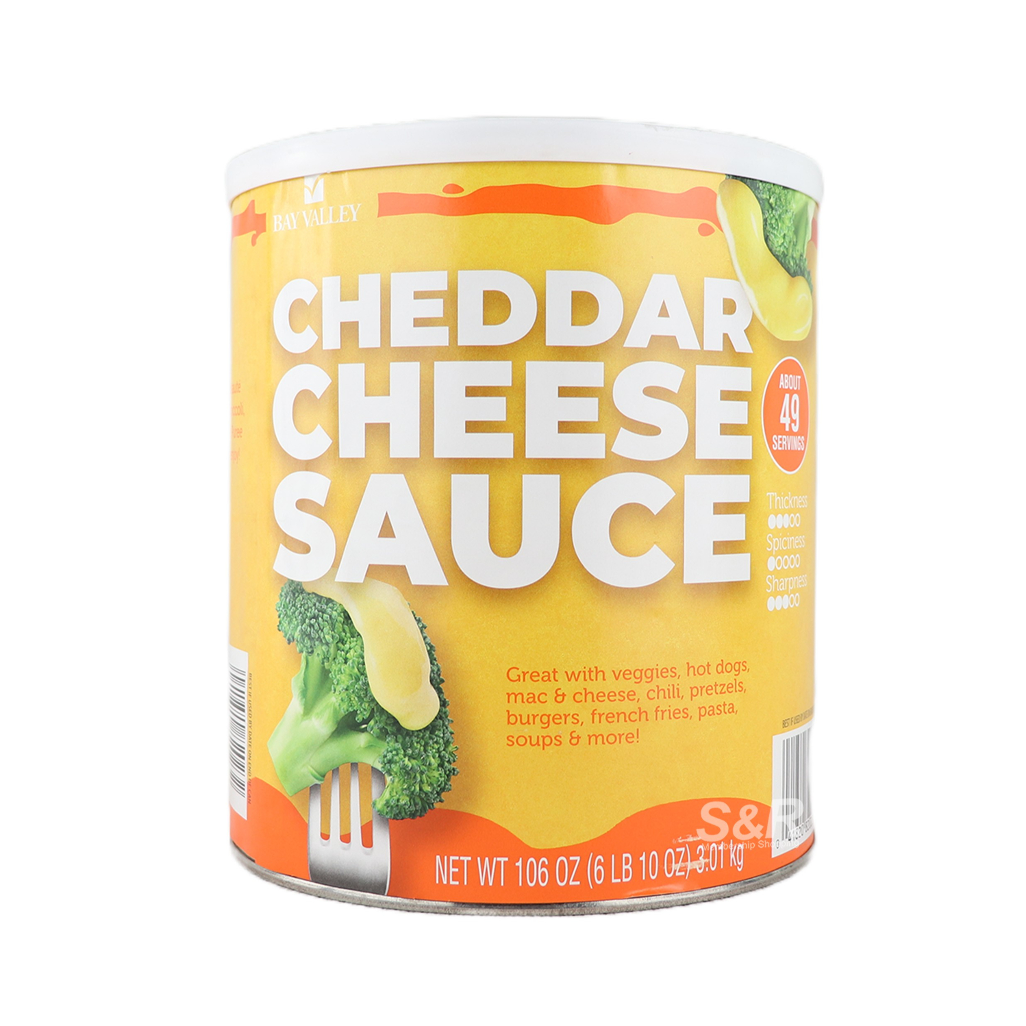 Bay Valley Cheddar Cheese Sauce 3.01kg Bay Valley Cheddar Cheese Sauce 3.01kg